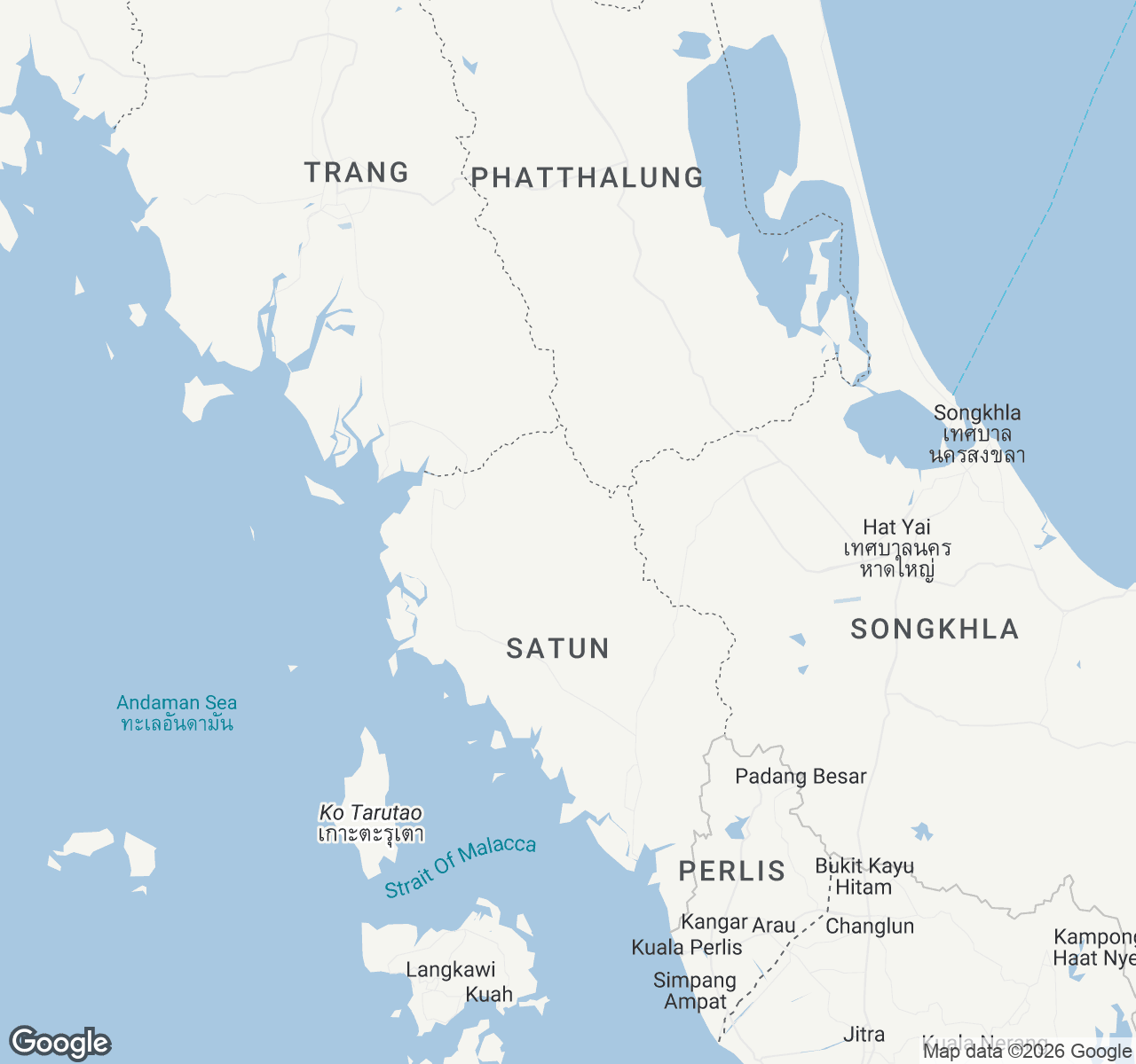 Map of Satun